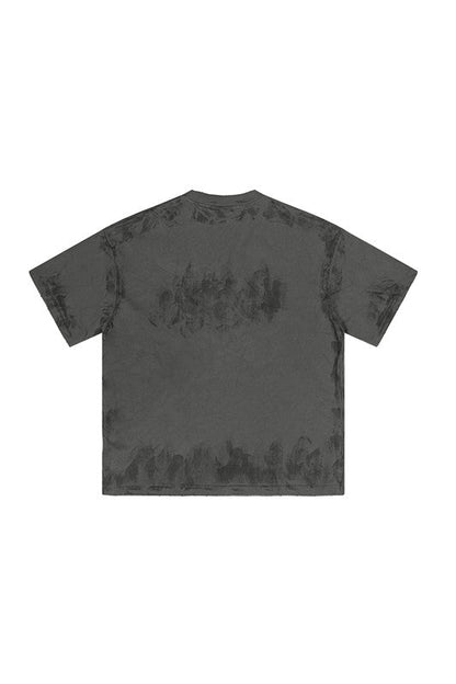 305GSM Distressed Dirty Effect Tee