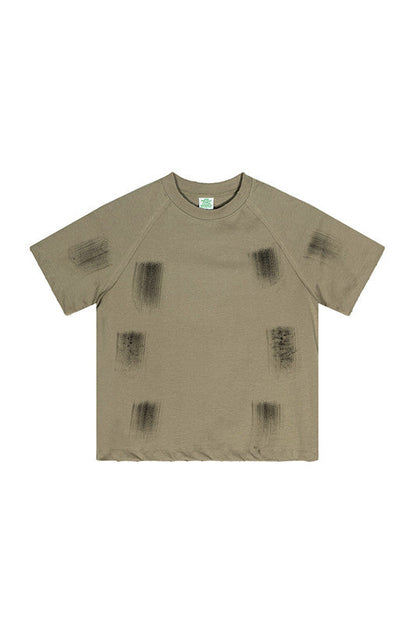 Kids 305GSM Brush Dyed Distressed Tee