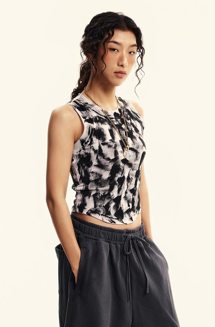 235GSM Brush Dyed Distressed?Vest