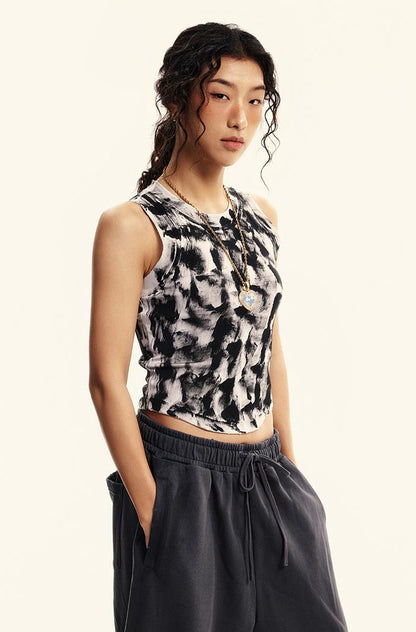 235GSM Brush Dyed Distressed?Vest