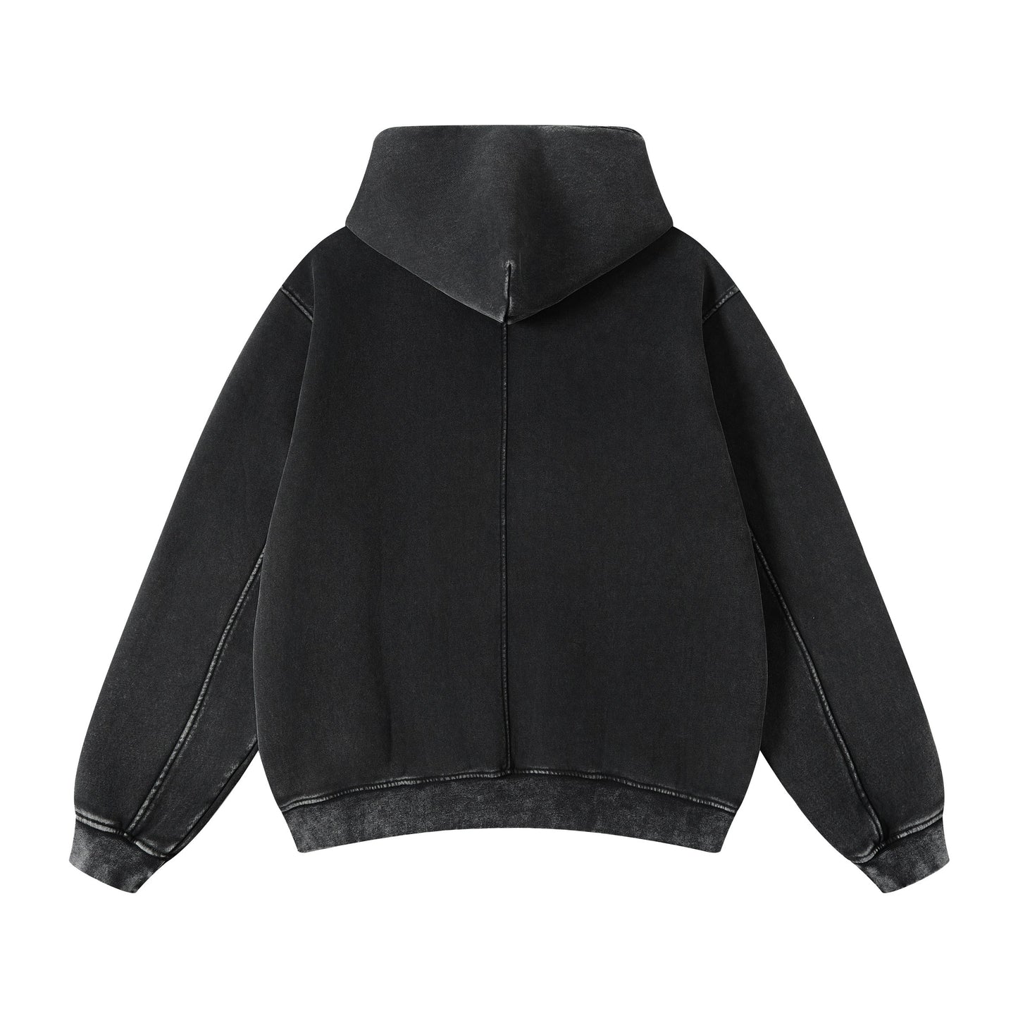 355G Washed Fleece Hoodie