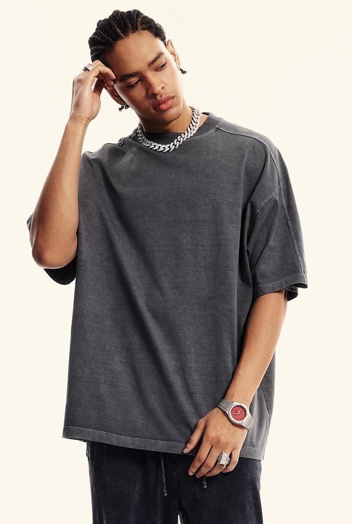 310GSM Patchwork Washed Out Tee