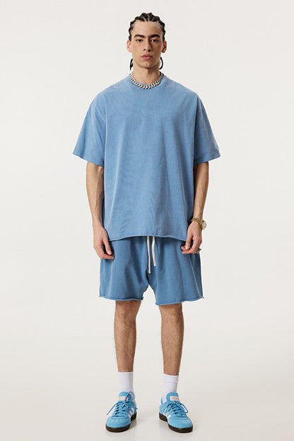275GSM Pigment Dyed Distressed Tee