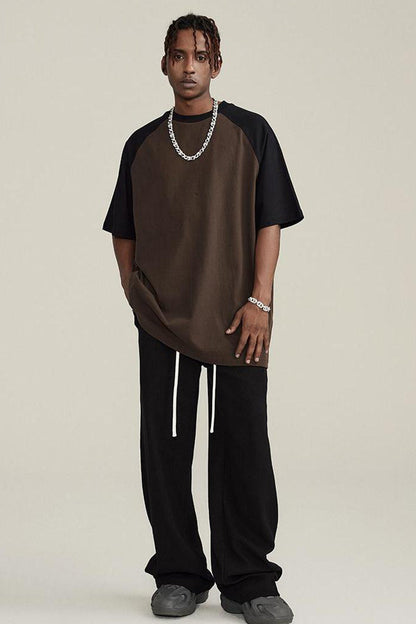 Contrast Sleeve Basic Tee