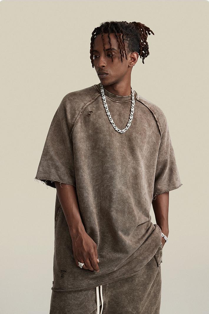 Washed Distressed Tee