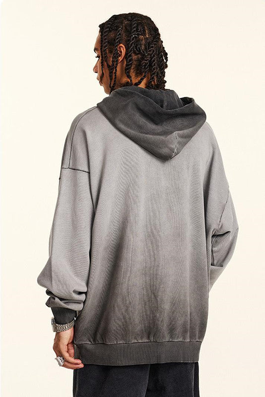 100% Cotton 380GSM Gradient Washed Hoodie