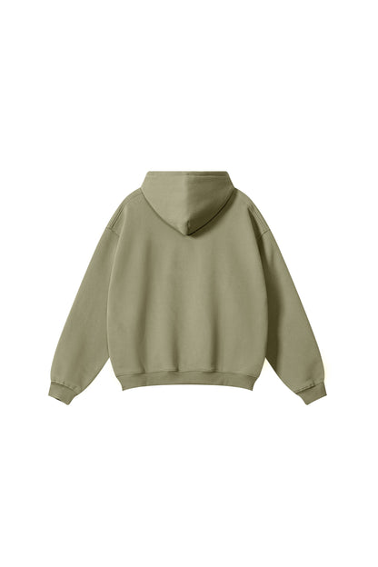 345GSM Fleece Solid Oversized Hoodie