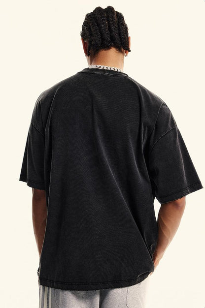 230GSM Distressed Washed Coolness Tee