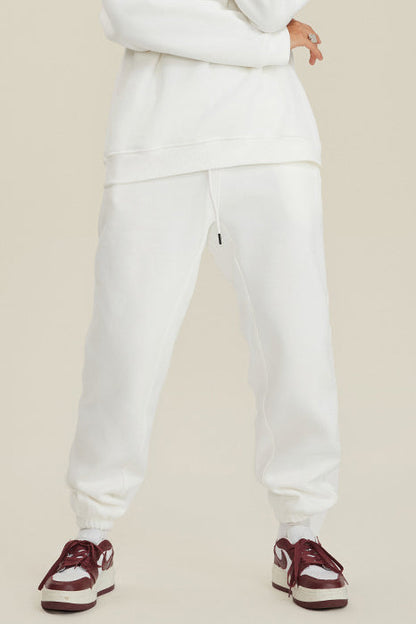 345G Fleece Solid Sweatpants