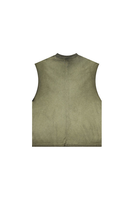 250GSM Washed Out Gradient Muscle Tee