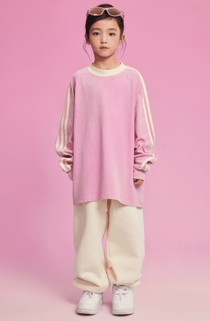 Kids Washed Stripe Crew