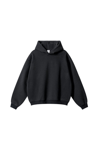 345GSM Solid Color Zipper Pockets Hoodie