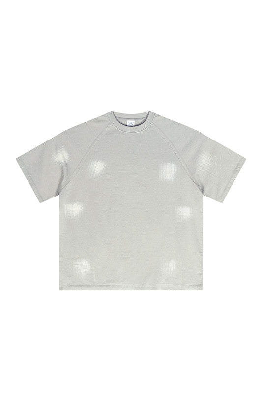 305GSM Brush Dyed Washed?Tee