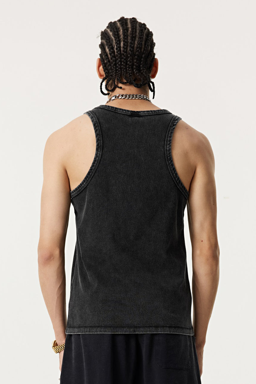 315GSM High Weight Washed Out Vest