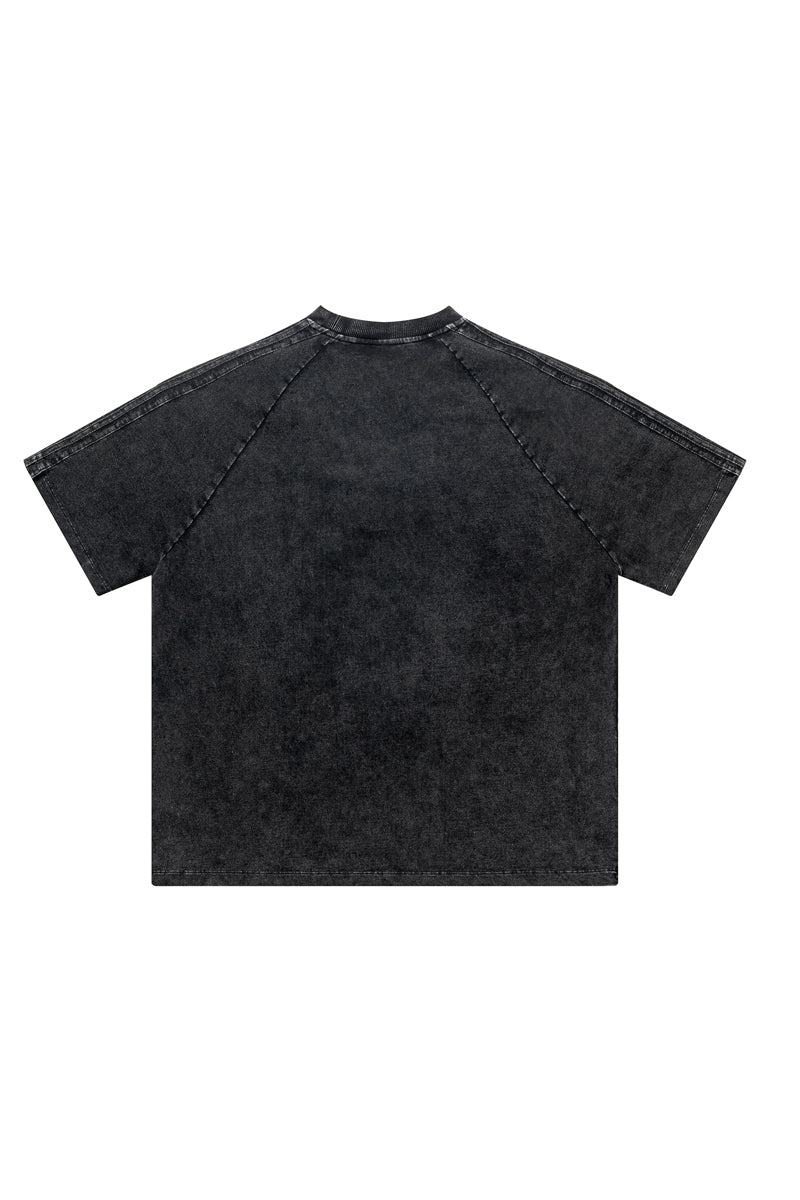 250GSM Pigment Dyed Side Stripe Tee