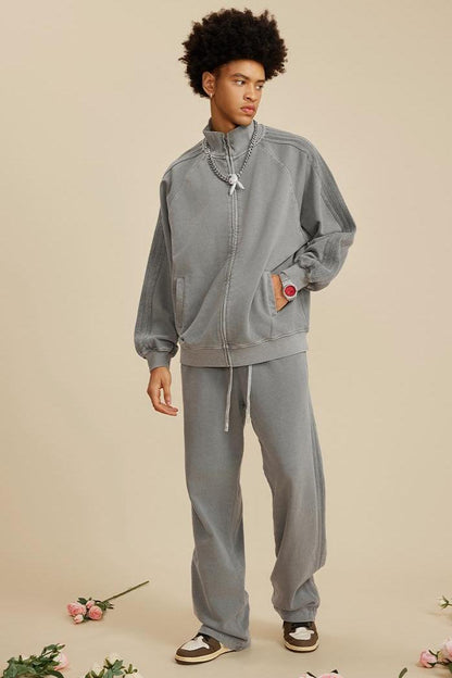 Stripe Side Washed Sweatpants