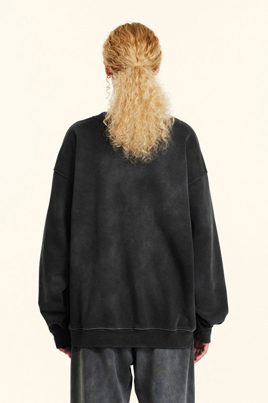 332GSM Spray Washed Fleece Crew