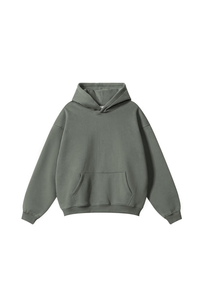 345GSM Fleece Solid Oversized Hoodie