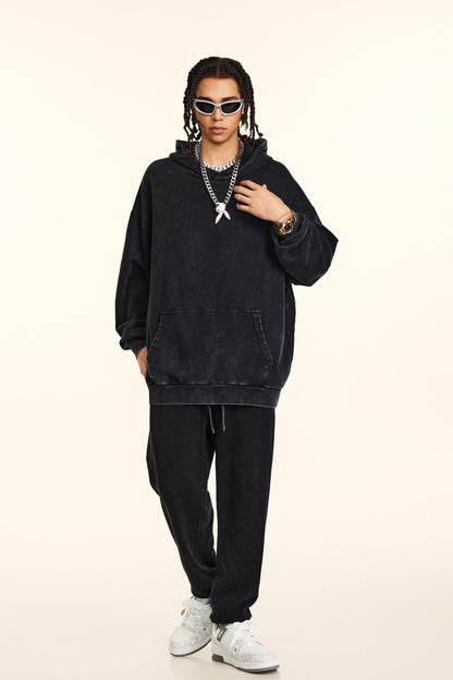 100% Cotton 380GSM Gradient Washed Hoodie