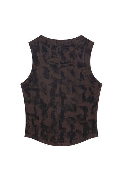 235GSM Brush Dyed Distressed?Vest