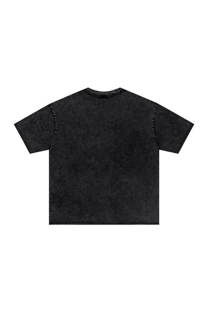 275GSM Distressed Pigment Dyed Tee