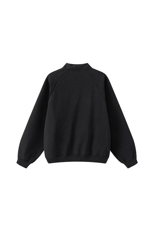 420GSM Solid Color Fleece  Zipper Jacket