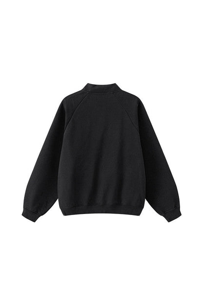 420GSM Solid Color Fleece  Zipper Jacket