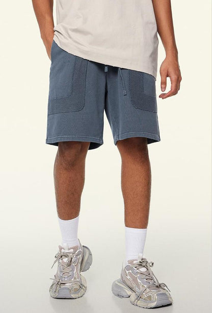 350GSM Washed Patchwork Short