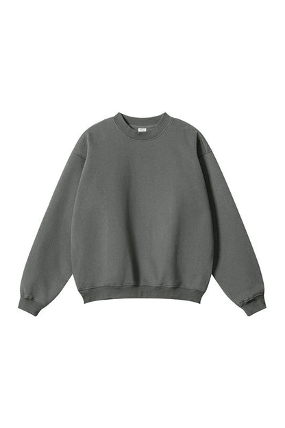 345GSM Fleece Solid Color Crew