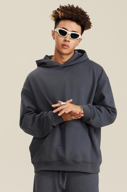 445G Solid Basic Hoodie