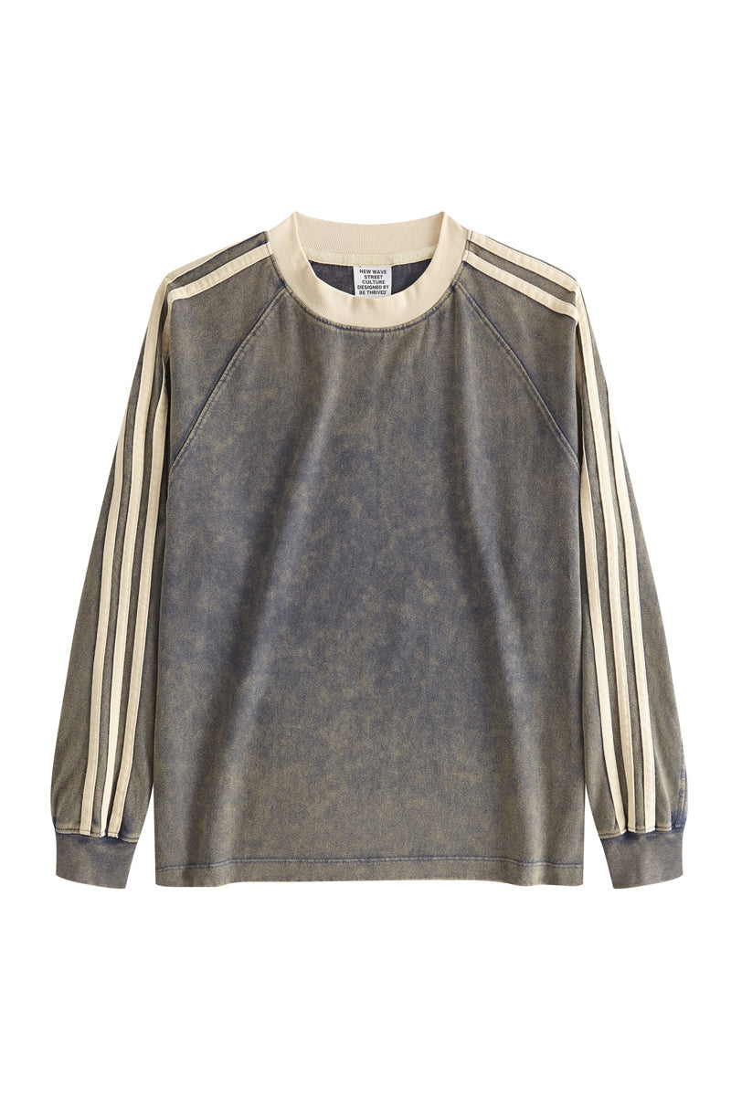 Kids Washed Stripe Crew