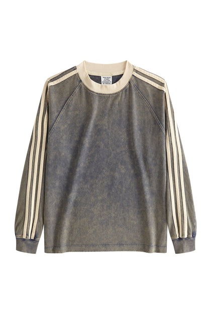 Kids Washed Stripe Crew