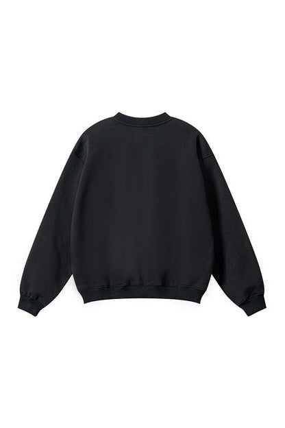 345GSM Fleece Solid Color Crew