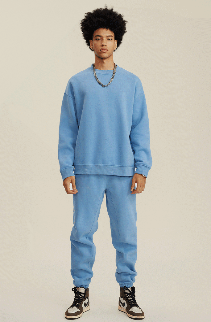345G Fleece Solid Sweatpants