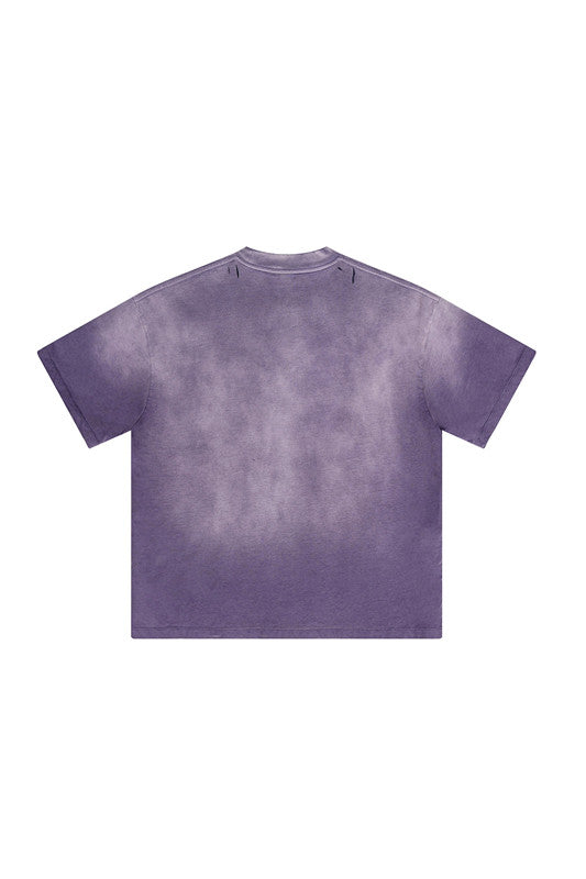 250GSM Distressed Washed Sun Fade Tee