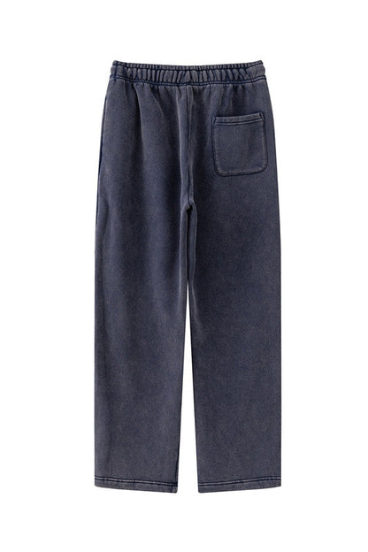 332GSM Pigment Dyed Washed Sweatpants