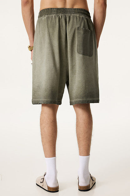 310GSM Gradient Washed Distressed Short