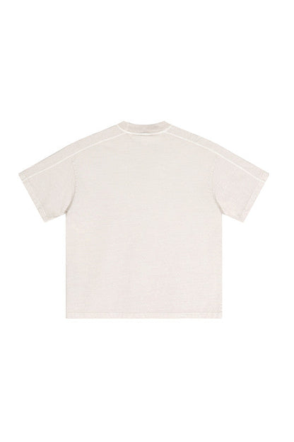 310GSM Patchwork Washed Out Tee