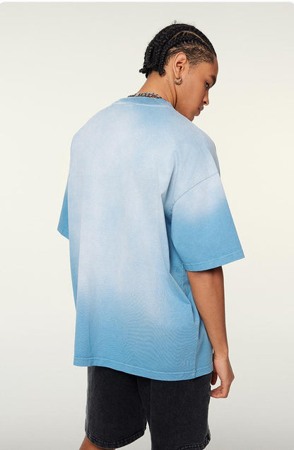 310GSM Gradient Sprayed Tee