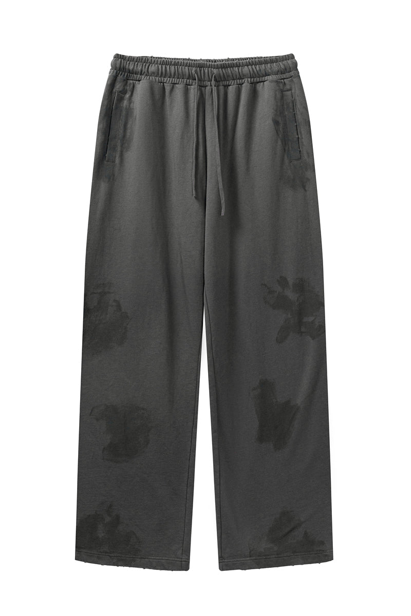 380GSM Brush Dyed Washed Sweatpants