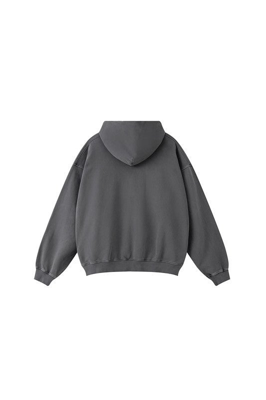 100% Cotton 380GSM Washed  Hoodie