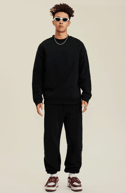 345G Fleece Solid Sweatpants