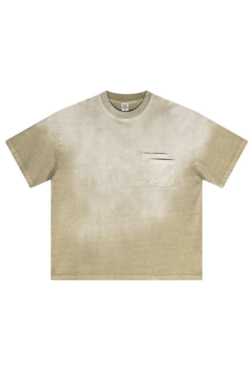 310GSM Gradient Sprayed Tee