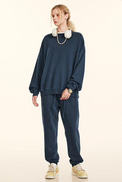 100% Cotton 380GSM Vintage Washed Crew