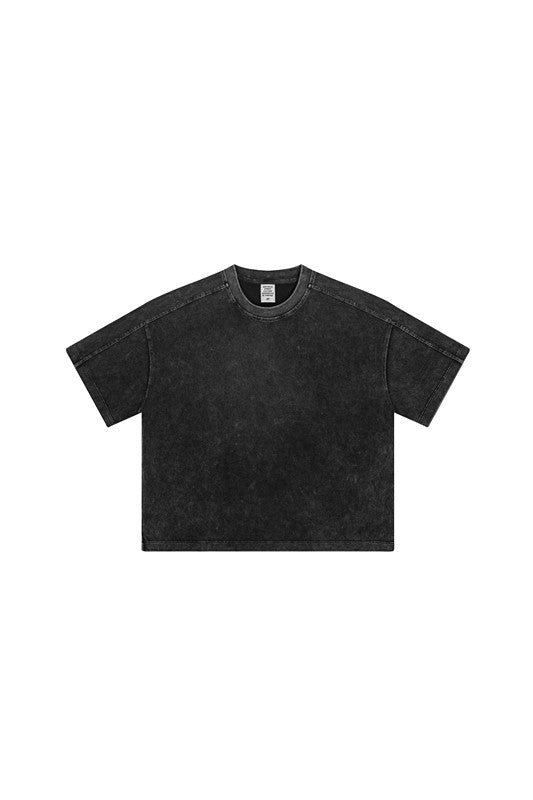 Kids 250G Side Stripe Washed Tee