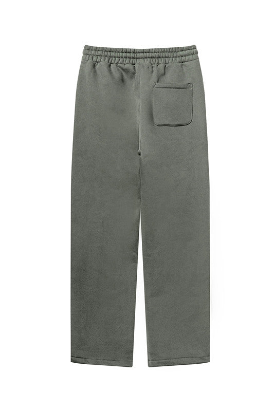 345GSM Relaxed Solid Color Fleece Sweatpants