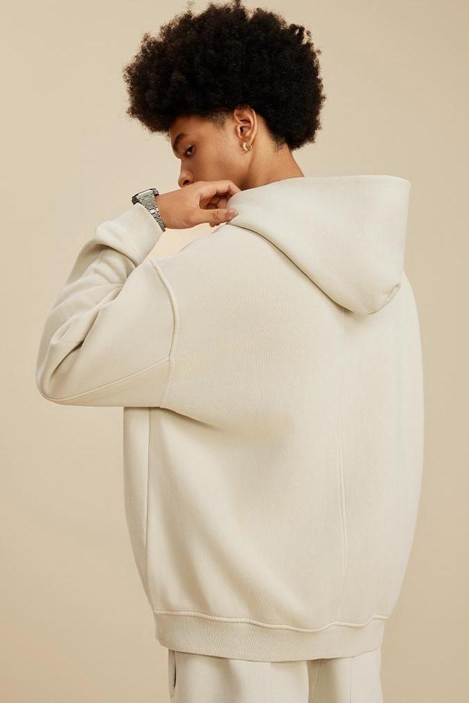 355G Washed Fleece Hoodie