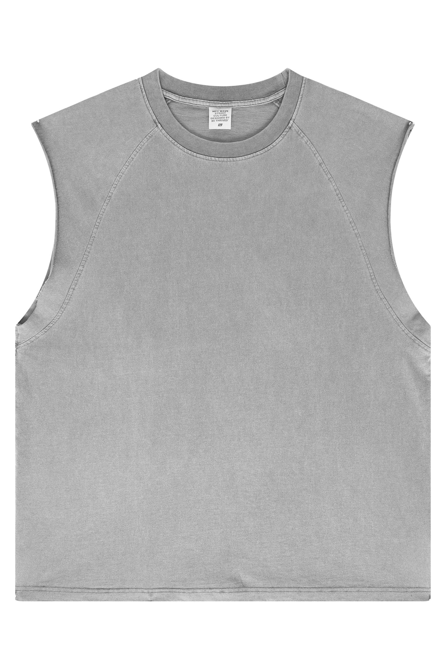 Washed Sleeveless Muscle Tee