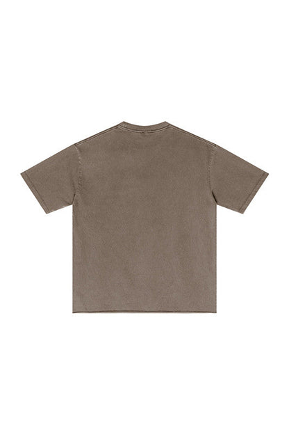 275GSM Pigment Dyed Distressed Tee