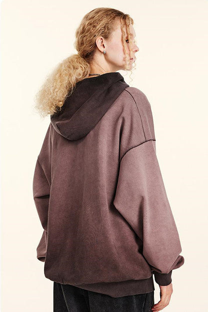 100% Cotton 380GSM Gradient Washed Hoodie